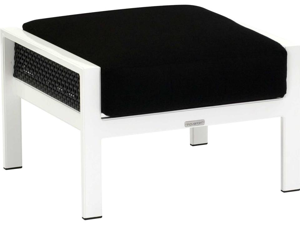 Parkview Woven Wicker Outdoor Patio Ottoman