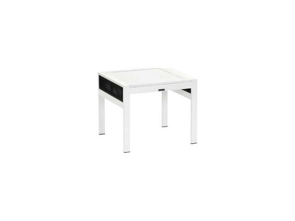 Parkview Woven Wicker 18-Inch Square Side Table