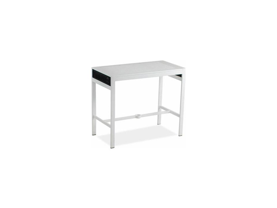 Parkview Woven Wicker Rectangular Outdoor Bar Table