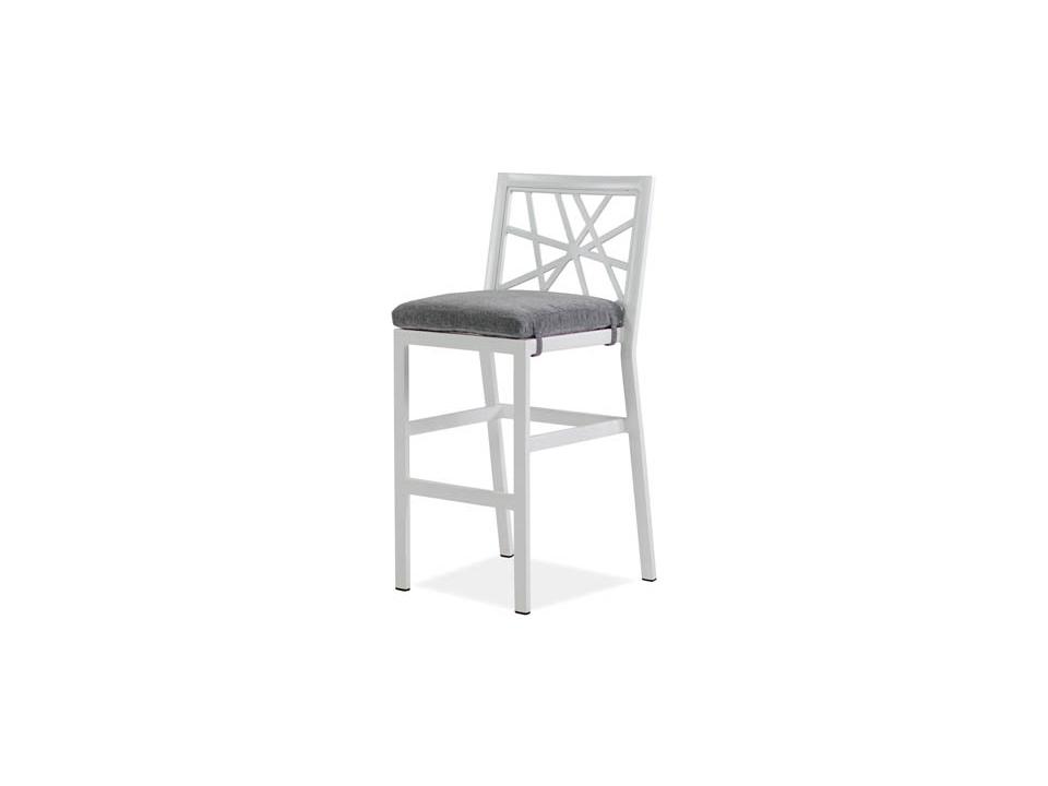 Parkview Knest Armless Outdoor Patio Bar Stool Cast Aluminum Frame