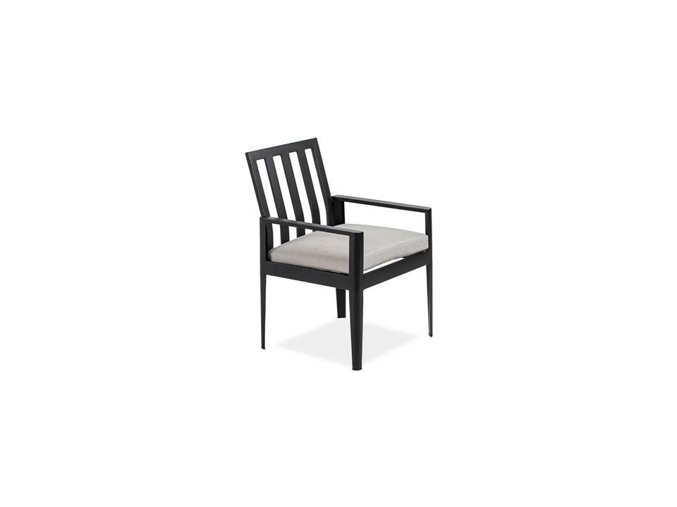Serene Outdoor Dining Armchair Mid-Century Modern Design