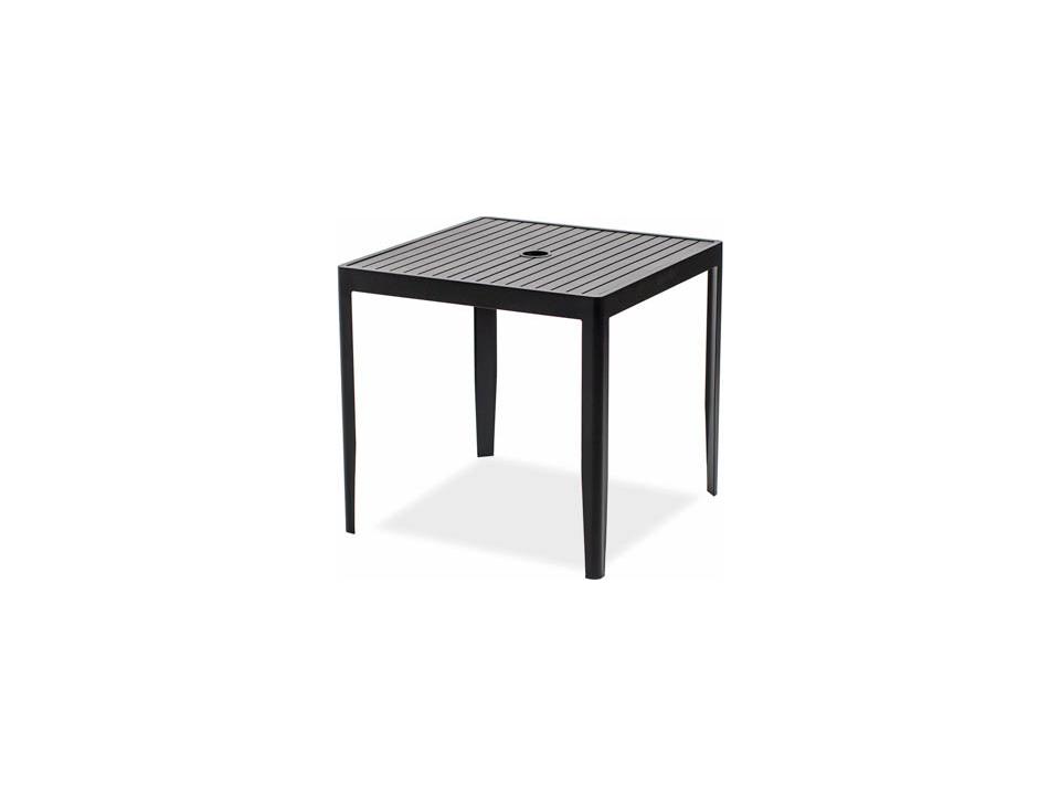 Serene 30-Inch Square Patio Dining Table with Hole
