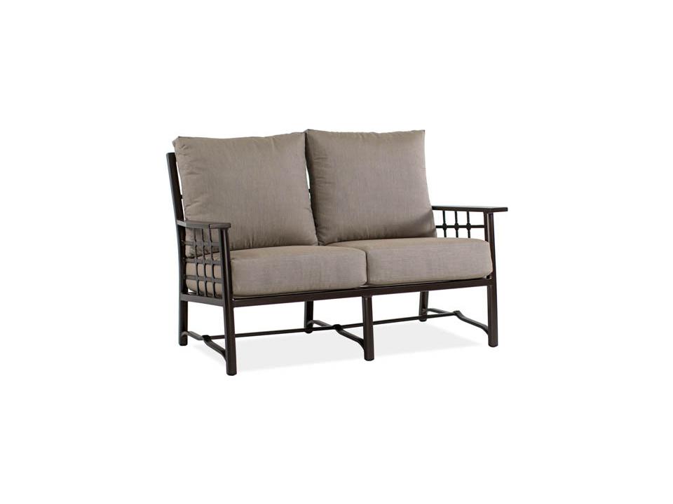 Evans Cast Aluminum Deep Seating Outdoor Loveseat