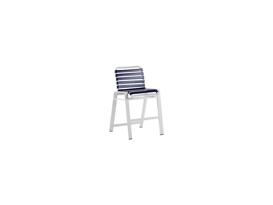 Endure Aluminum Strap Stationary Outdoor Bar Stool