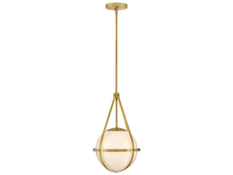 Colby 1-Light Lacquered Brass Globe Mini Pendant