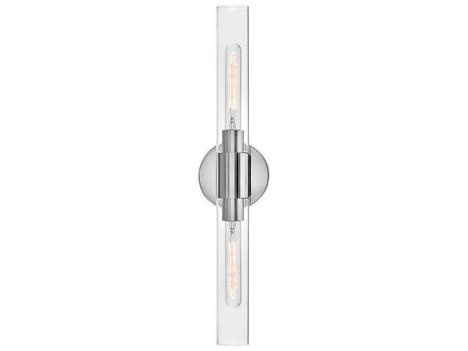 Shea Two Light Bath Vanity Modern Chrome