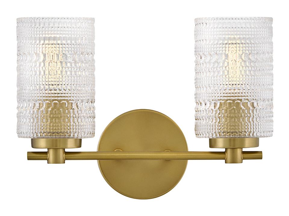 Mabel 2-Light Lacquered Brass Vanity Light