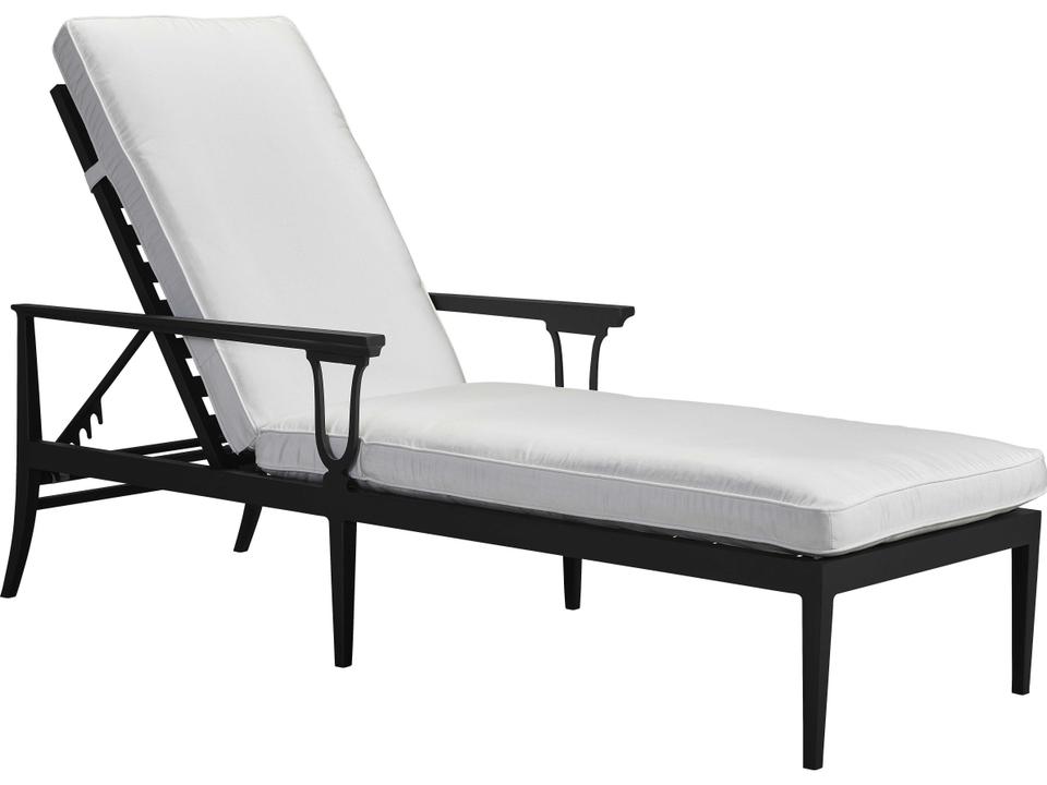 Winterthur Estate Adjustable Chaise Lounge in Obsidian Black