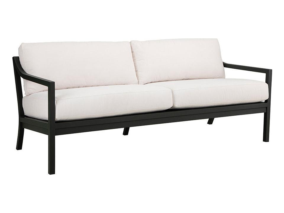 Susanna Outdoor Aluminum Sofa with X-Back Design