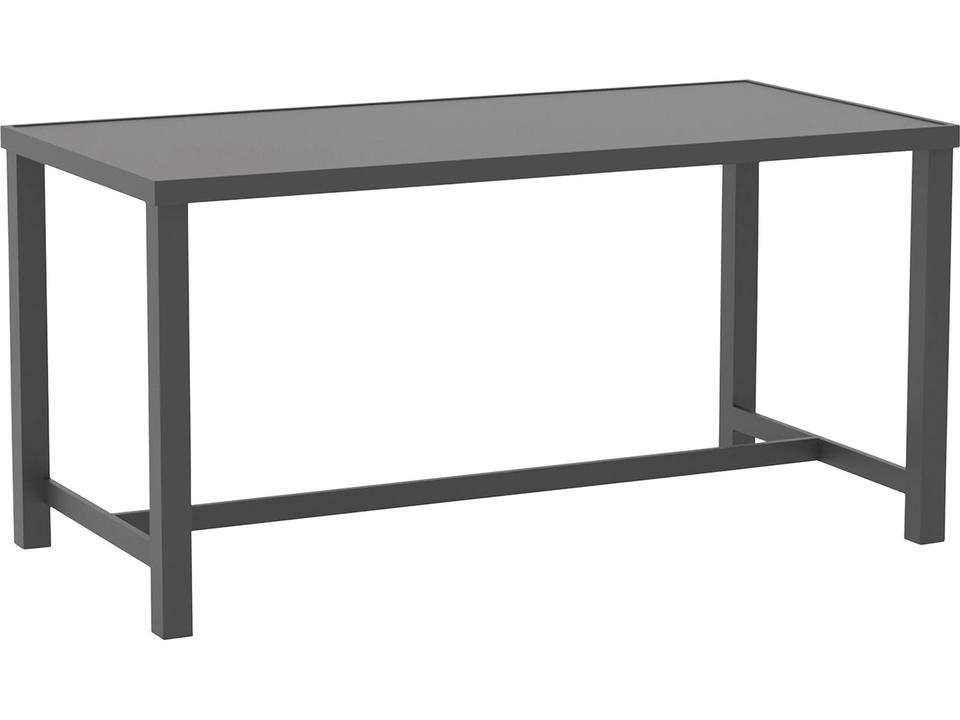 Bonavista 72-Inch Aluminum Outdoor Counter Table with Slat Top