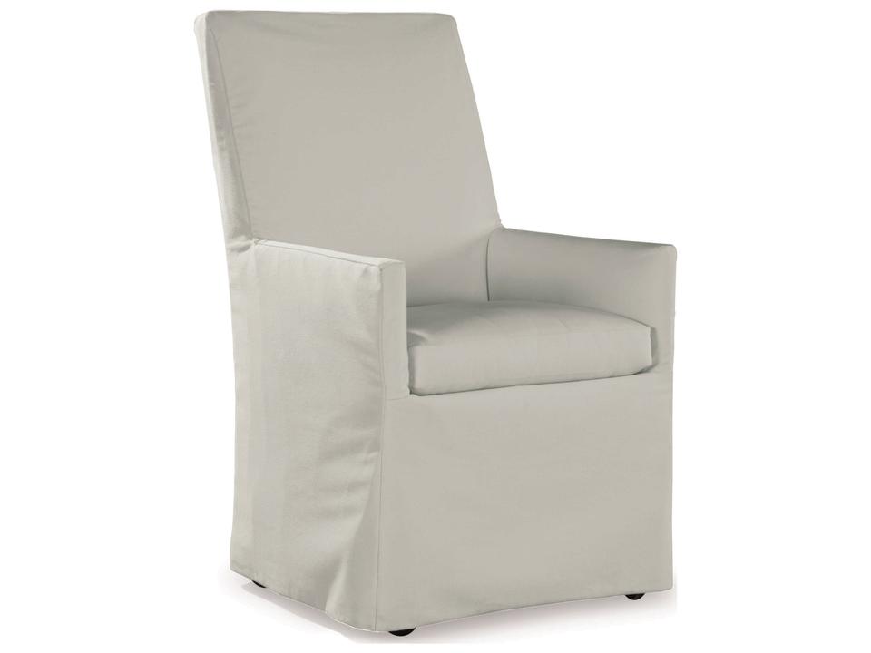 Bennett Fabric Cushion Patio Dining Arm Chair
