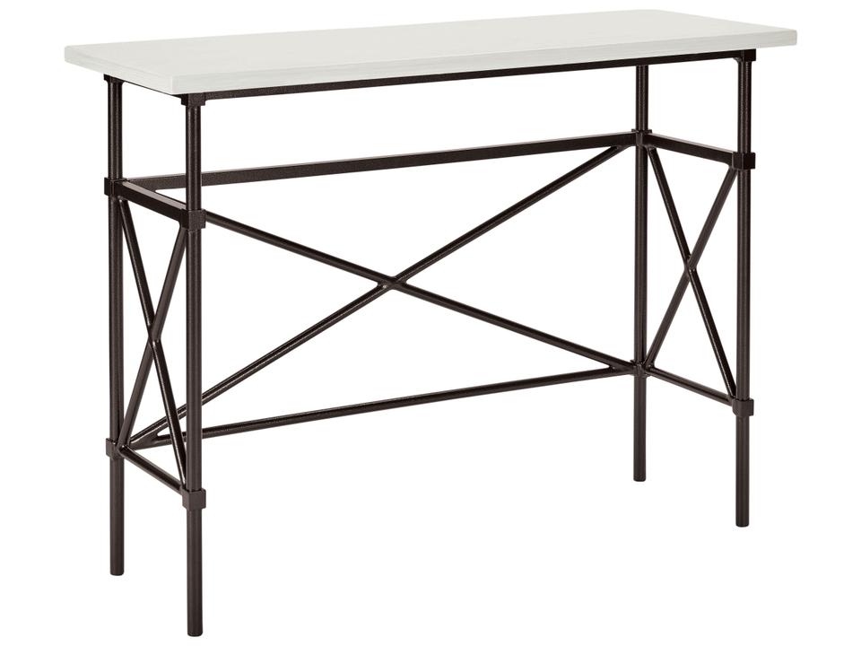 Langham Rectangular Counter Bar Console Table in Dark Bronze