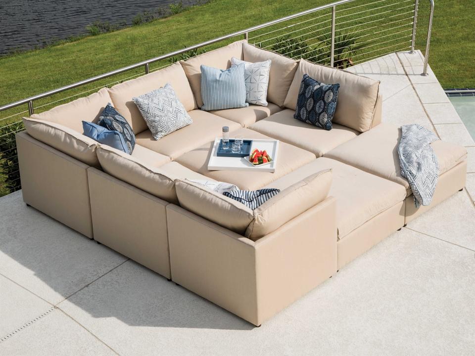 Colson Fabric Sectional Outdoor Lounge Set