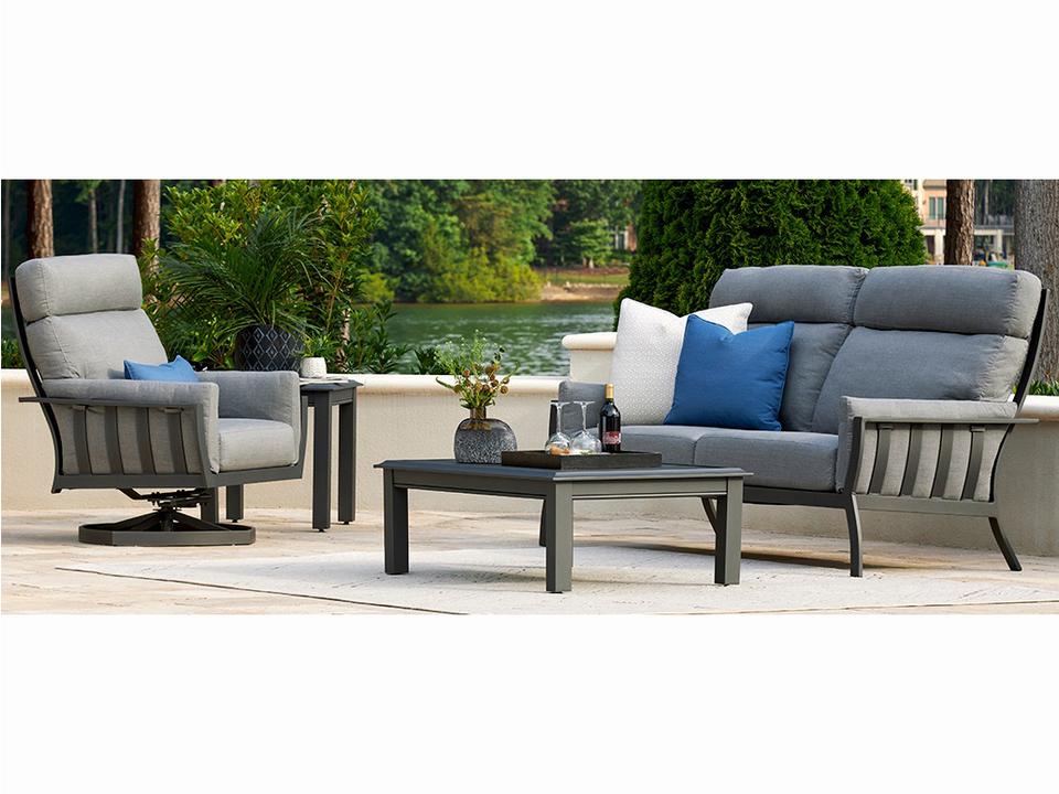 Smith Lake Aluminum Cushion Patio Lounge Set