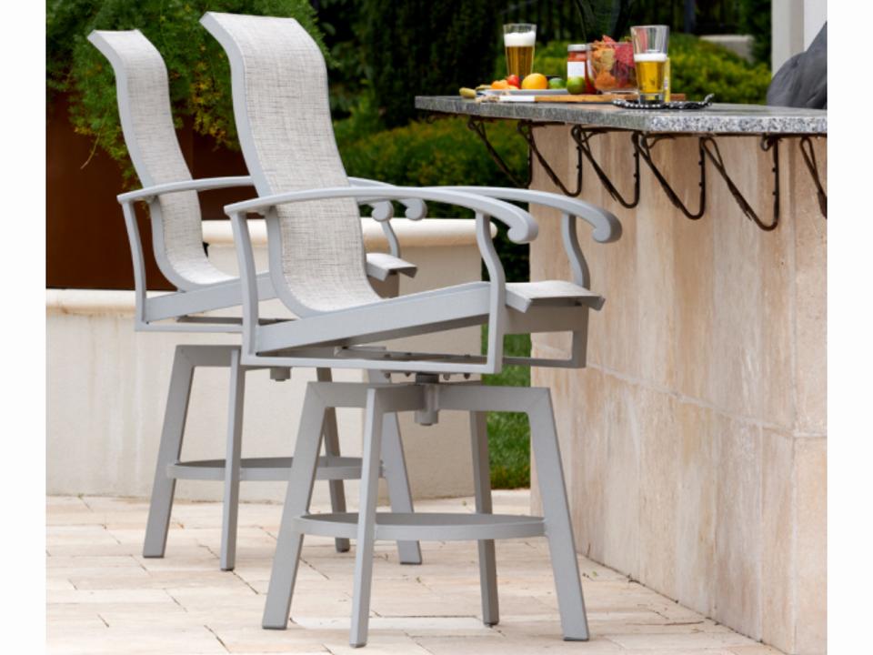 Smith Lake Sling Aluminum Outdoor Patio Dining Set