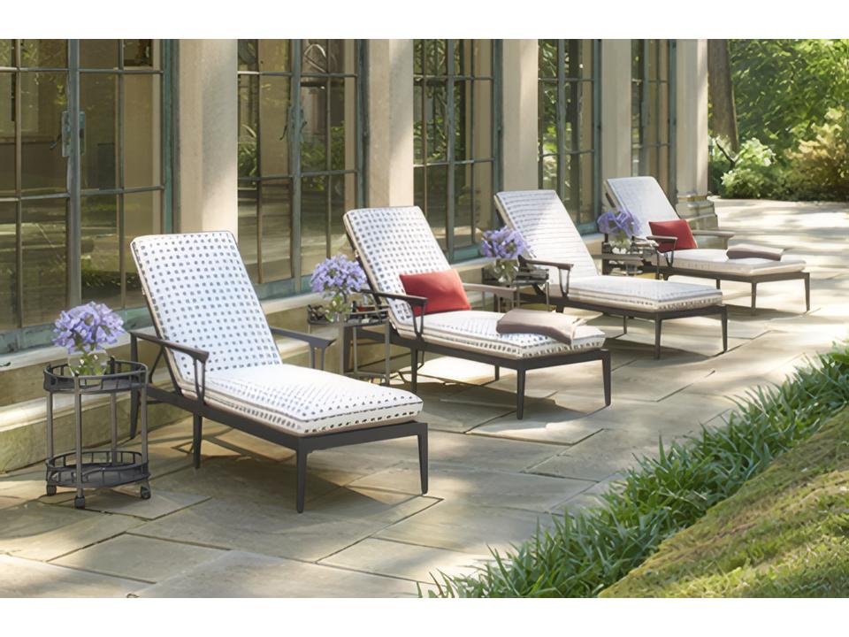 Winterthur Estate Aluminum Cushion Outdoor Patio Lounge Set