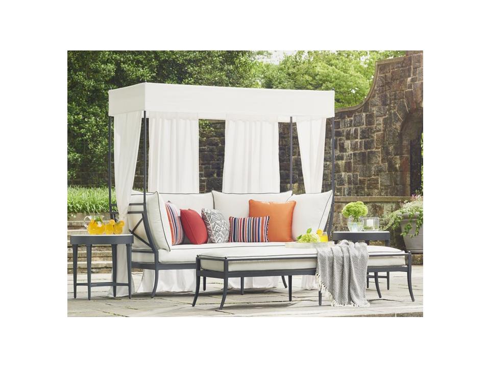Winterthur Estate Aluminum Daybed Outdoor Patio Lounge Set