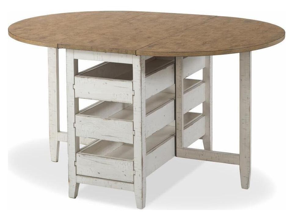 Coming Home Round Wood Chalk Dining Table