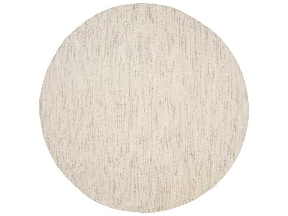 Asko Hand-Woven Wool and Cotton Area Rug Off-White
