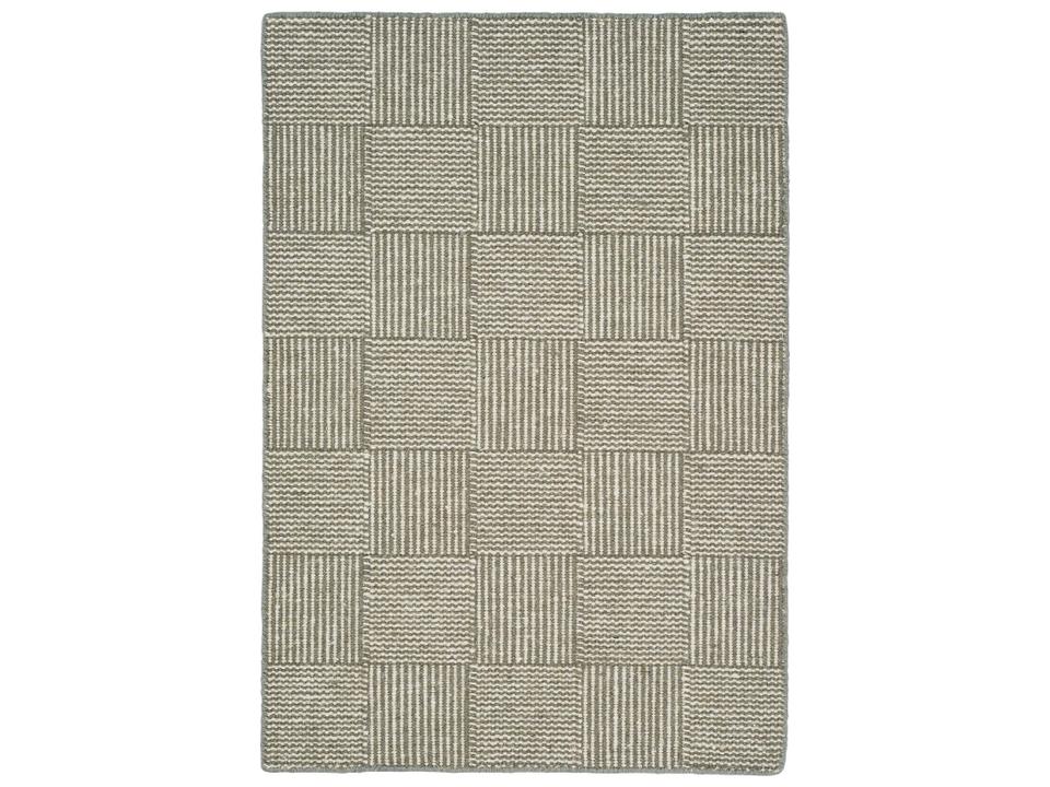 Chess Geometric Hand-Woven Area Rug in Moss