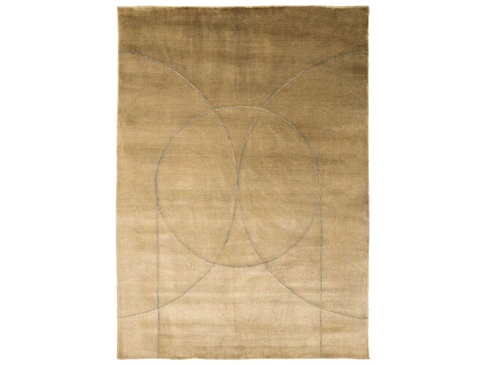 Circulus Ochre Area Rug Modern Geometric