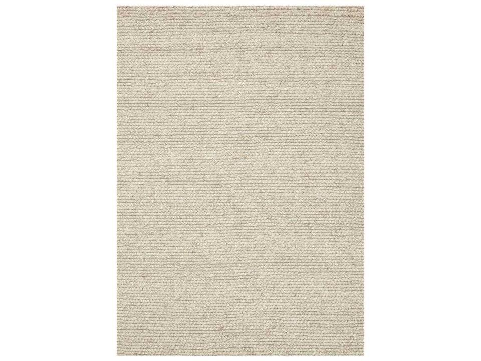 Comfort Beige Wool Rug Handmade Shaggy