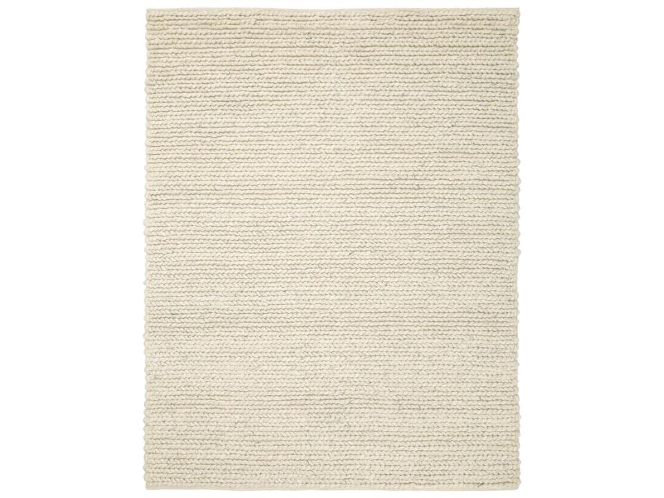 Comfort Rug Silver Hand Woven Wool