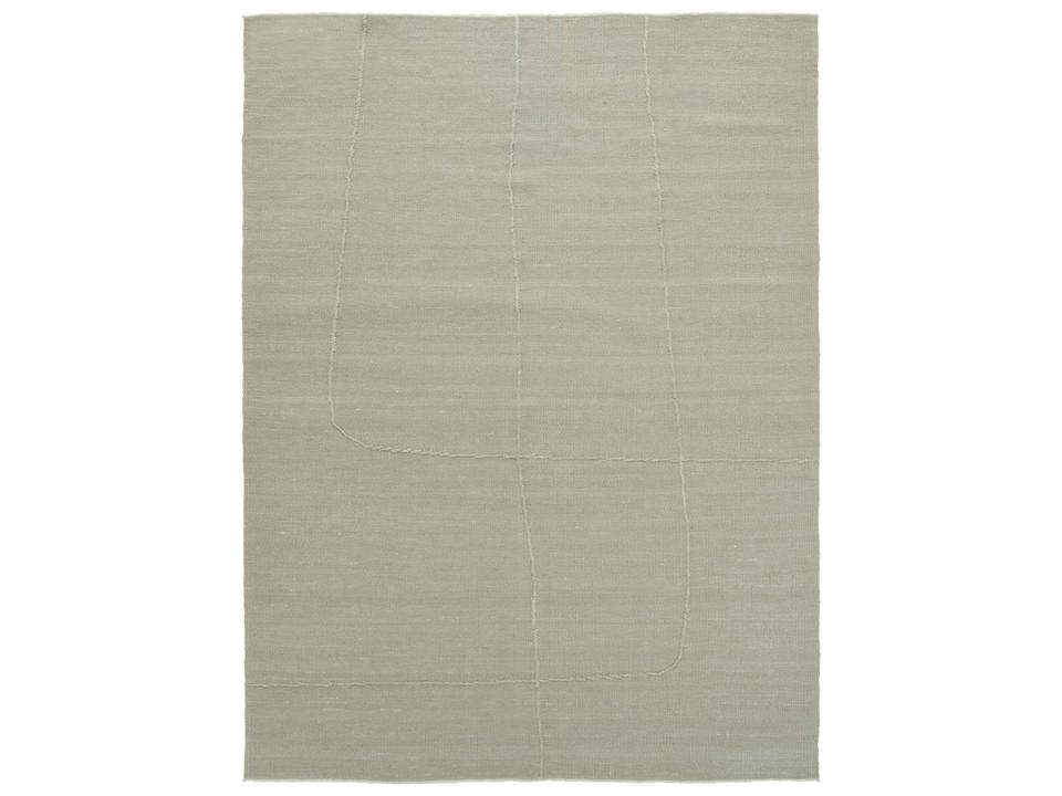 Flow Shen Hand-Woven Linen Area Rug in Taupe