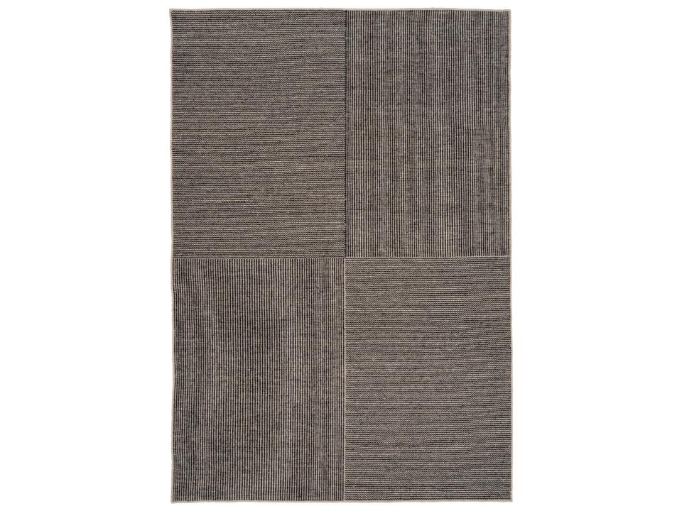 Kent Geometric Hand-Woven Area Rug in Stone