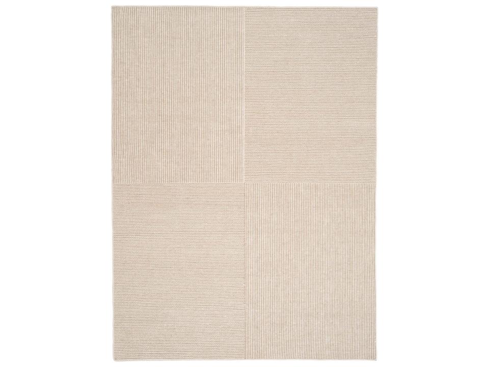 Kent Hand-Woven Wool and Linen Area Rug in White