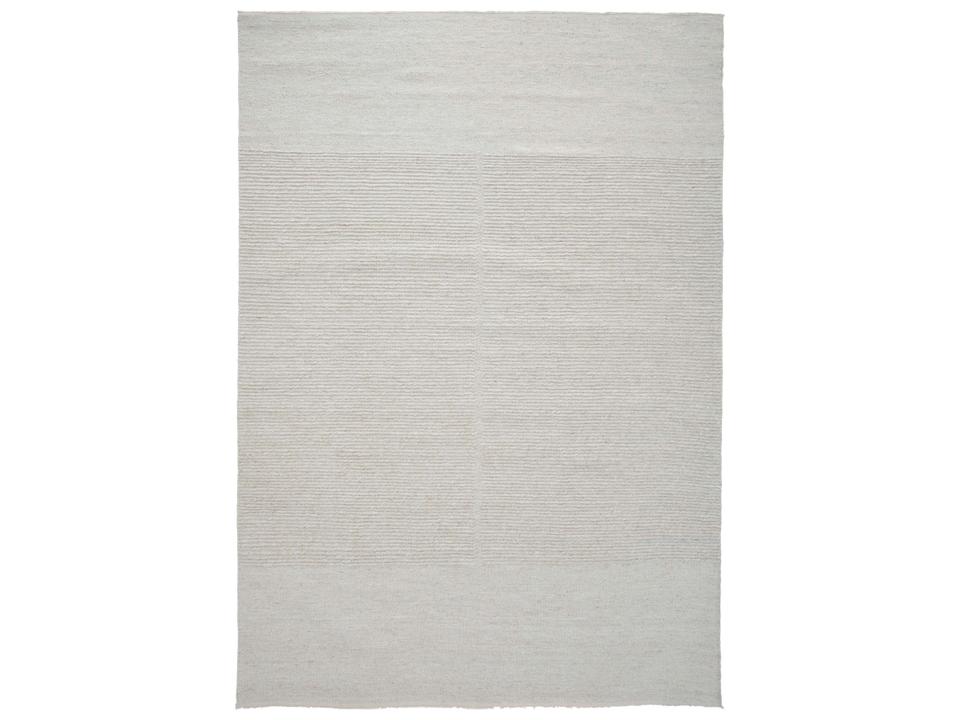 Loop Kaze Hand-Woven Linen Area Rug in Beige
