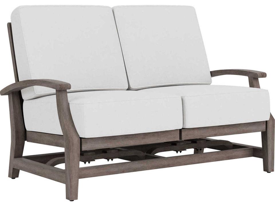 Frontier 2-Seat Outdoor Wicker Spring Rocker Loveseat