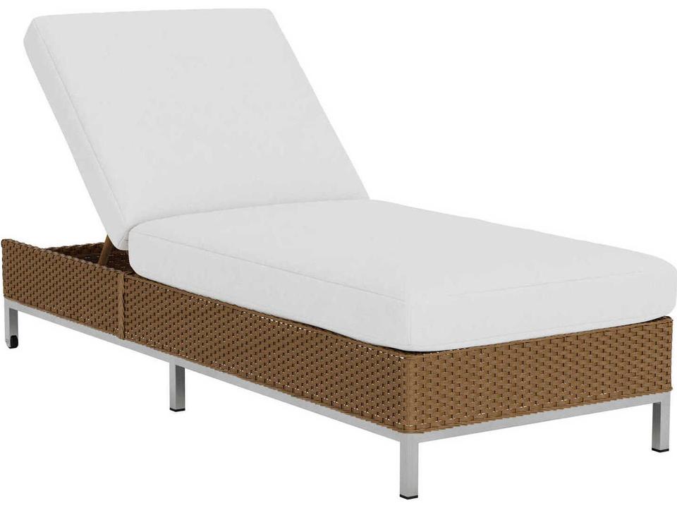 Elements Modern Wicker Chaise Lounge Outdoor