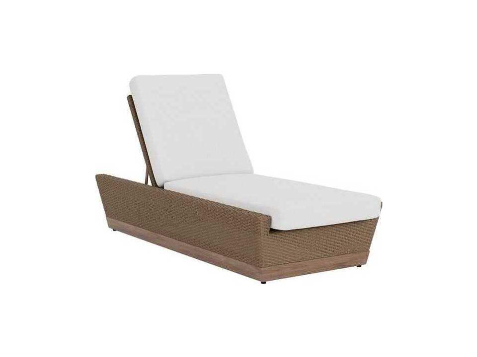 Charisma Outdoor Vinyl Wicker Adjustable Pool Chaise Lounge
