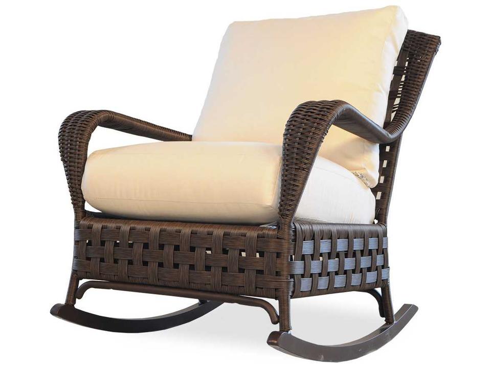 Haven Vinyl Wicker Lounge Rocker