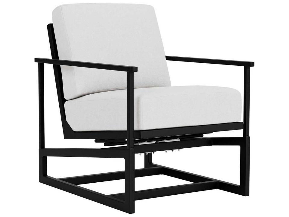 Summit Lloyd Loom Aluminum Spring Rocker Lounge Chair