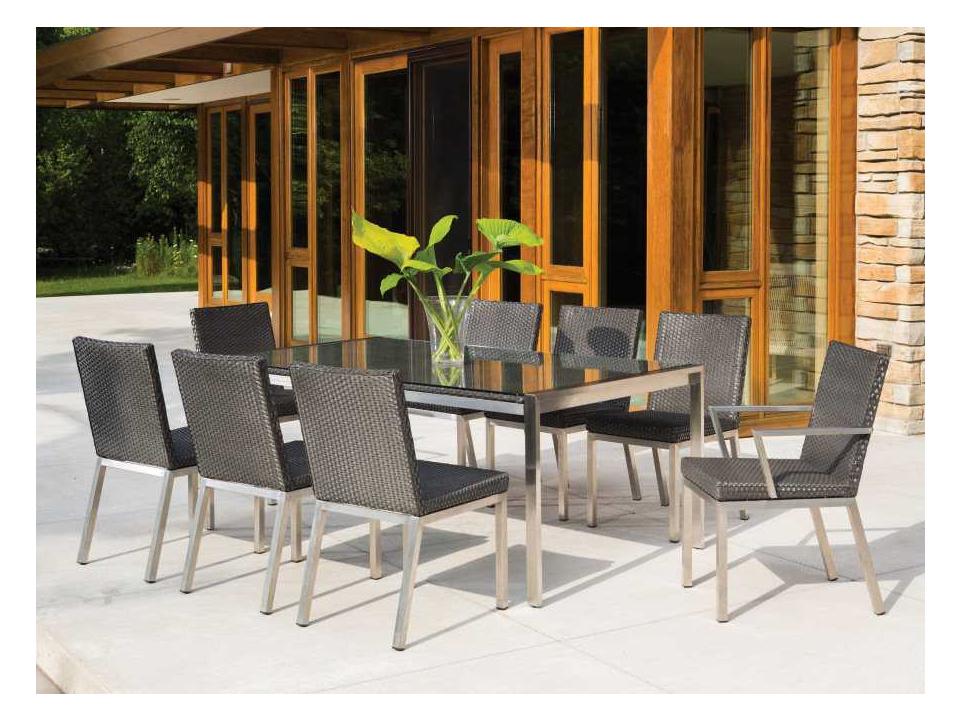 Elements Steel Wicker Outdoor Dining Set