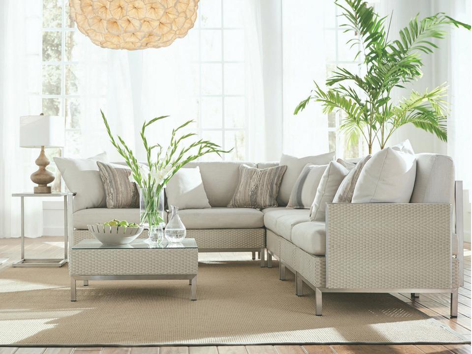 Elements Wicker Cushion Outdoor Patio Lounge Set