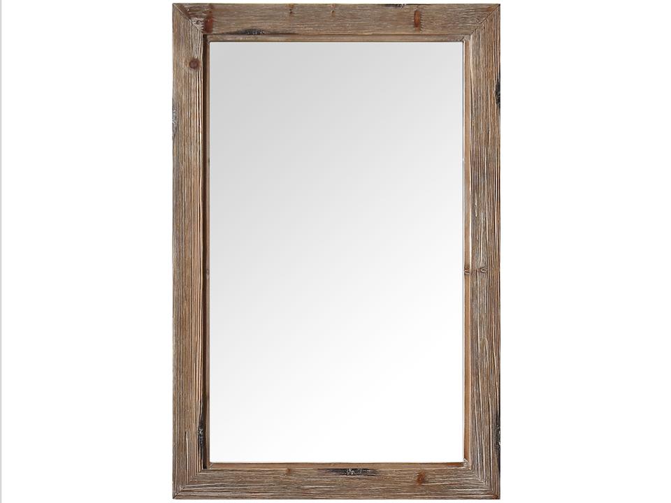 WH Series Rustic Brown Wall Mirror Vertical