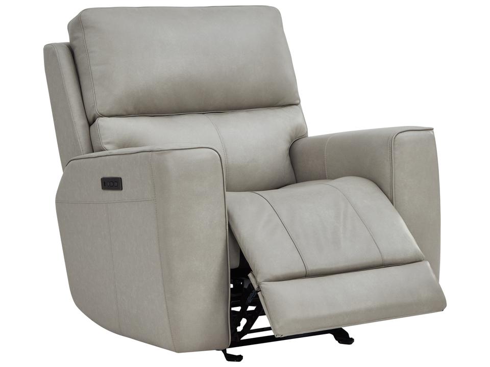 Laredo Power Glider Recliner in Cement Leather