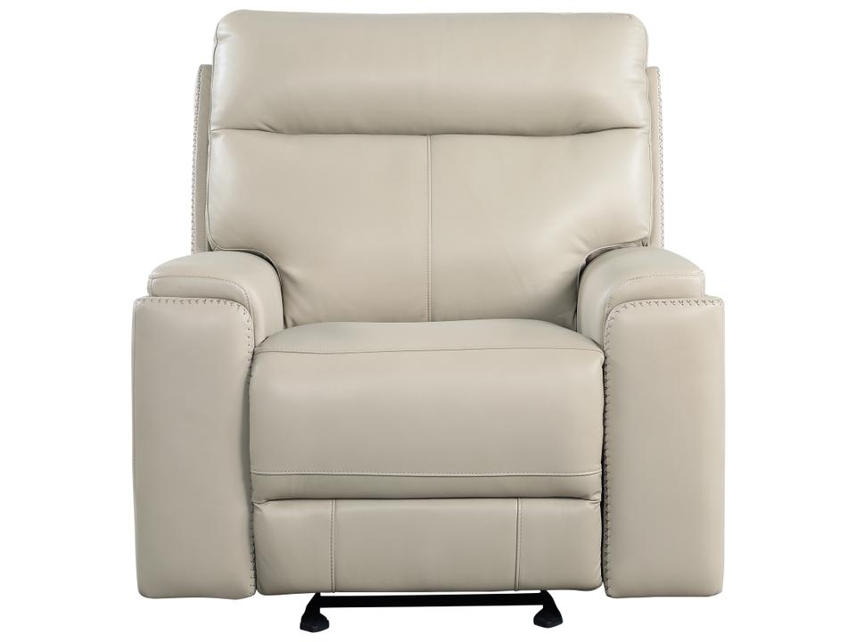 Bryant Power Glider Recliner in Taupe Top Grain Leather
