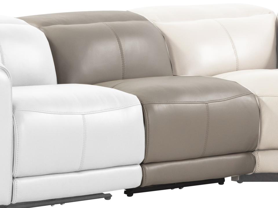 Ridgeway Armless Power Recliner in Grey Shark Leather