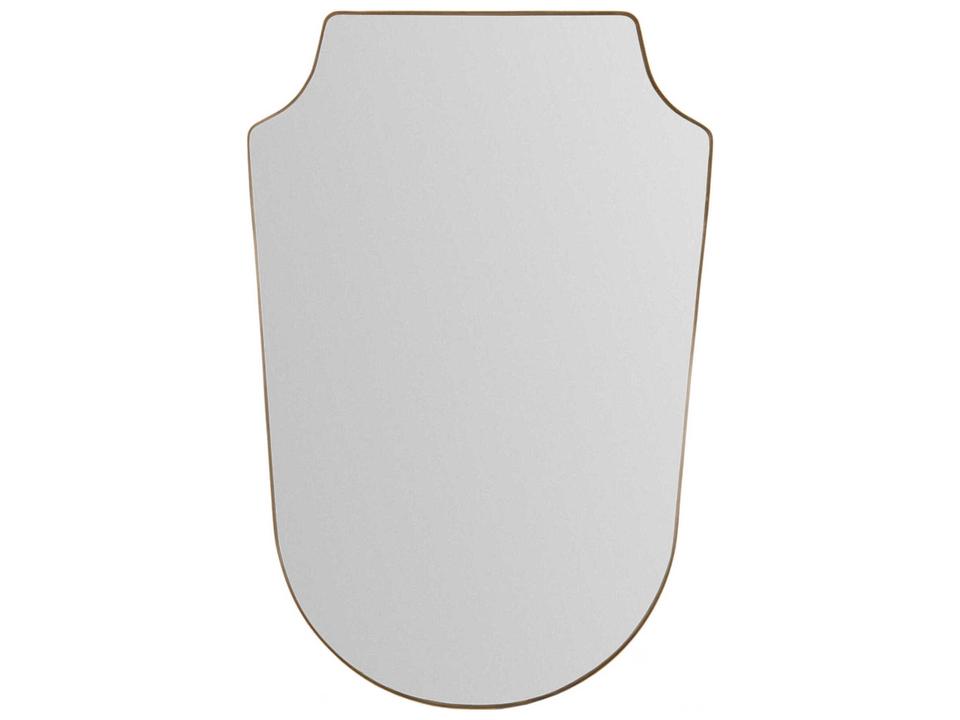 Ajanta Gold Accent Wall Mirror Modern Minimalist