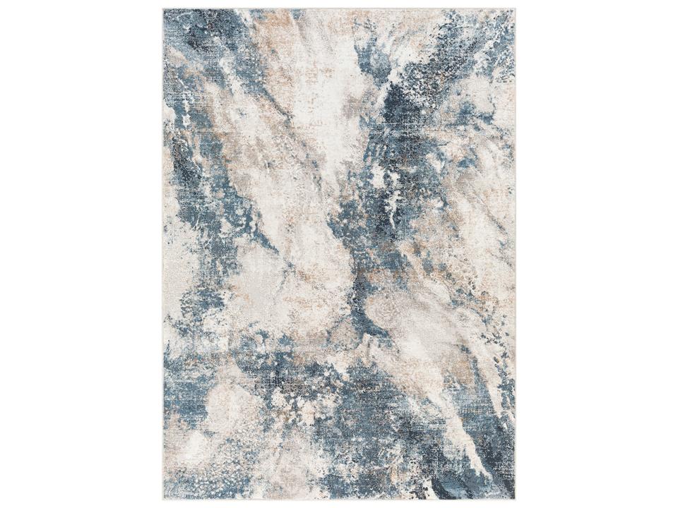 Livabliss Allegro Abstract Machine Woven Area Rug in Ivory and Gray