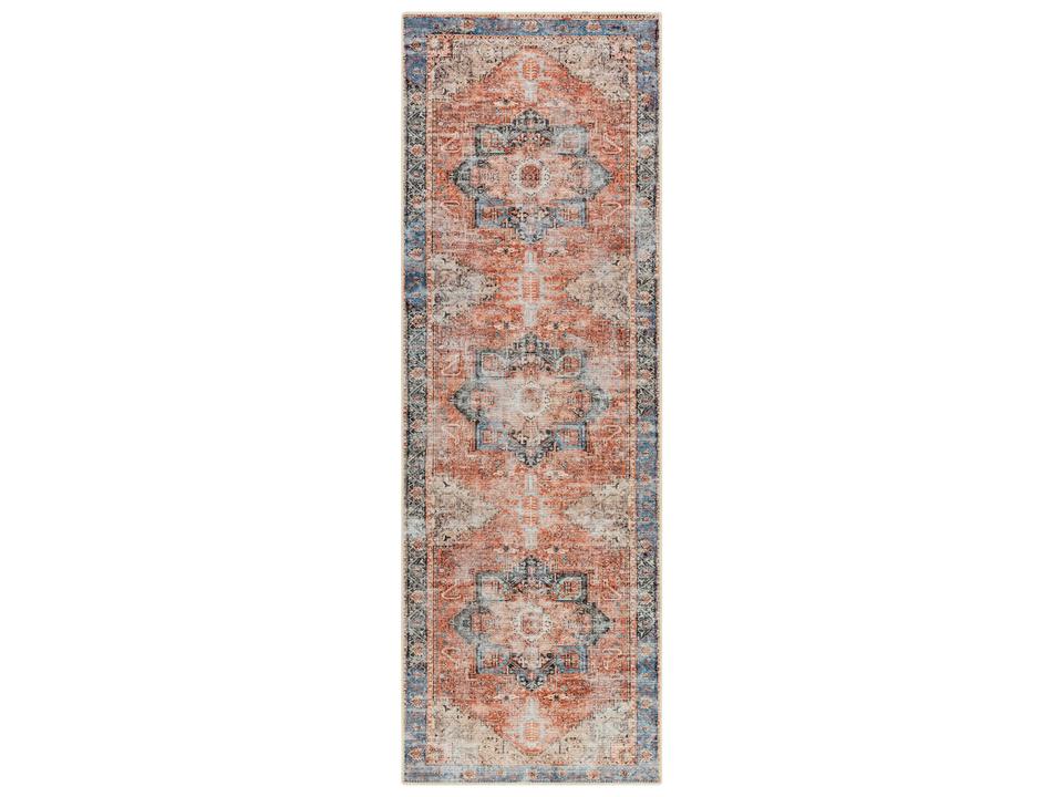 Amelie Bordered Traditional Machine Washable Runner Rug