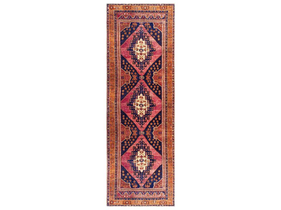 Amelie Bordered Runner Area Rug Machine Washable