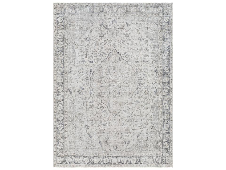 Amelie Bordered Machine Woven Washable Area Rug