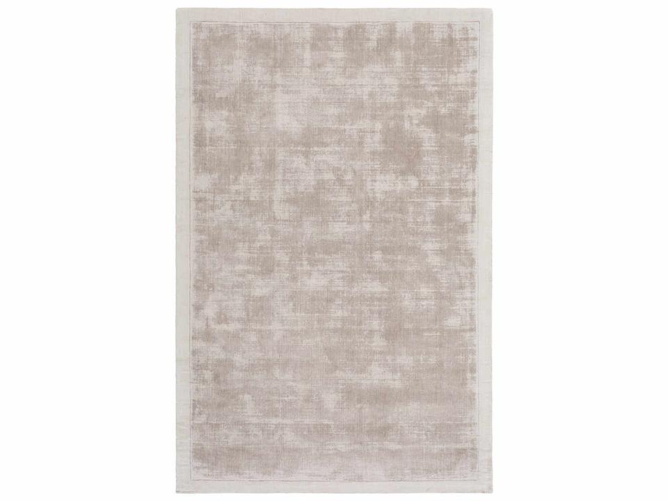 Silk Route Hand Loomed Viscose Area Rug in Medium Gray