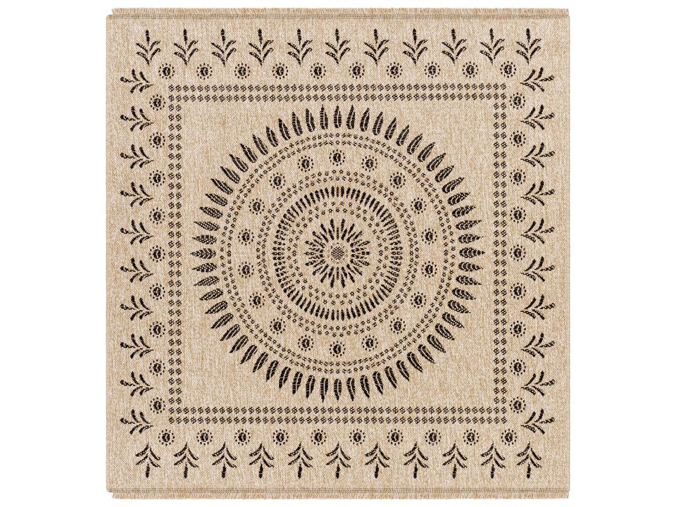 Encore 39-Inch Square Geometric Polypropylene Area Rug
