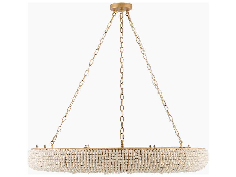 Melrose 8-Light Gold Round Chandelier